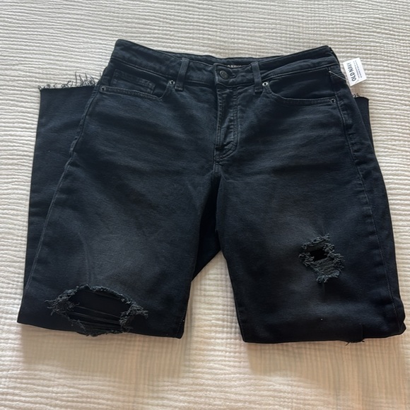 Old Navy High-Waisted O.G. Straight Button-Fly Cut-Off Jeans Trinity BRAND NEW - Picture 3 of 8